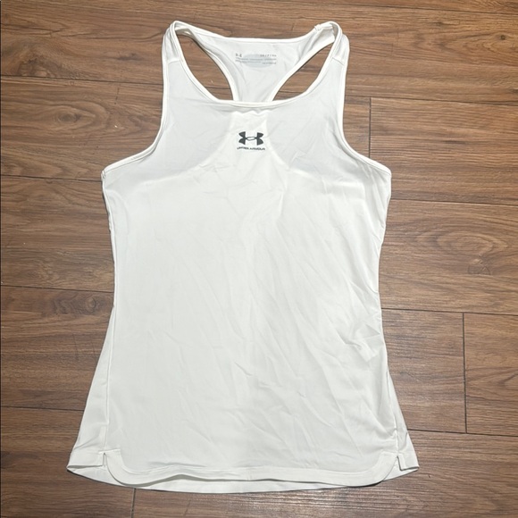 NWOT Under Armour White Compression Tank Top - Picture 1 of 2
